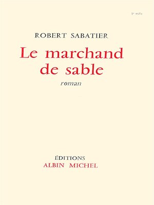 cover image of Le Marchand de sable